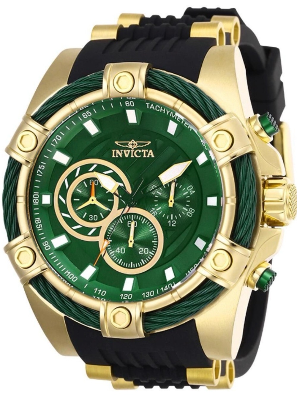 Brand New Invicta Bolt Girdex Men's Watch - 52mm, Gold, Black